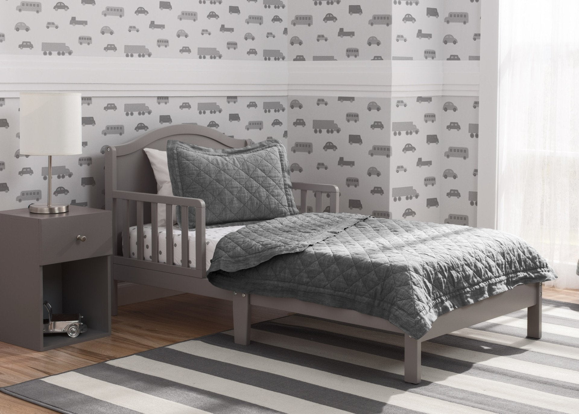 Baker Toddler Bed - Safe & Comfortable Kids Bed for Boys & Girls | Perfect for Nursery, Daycare, or First Big Kid Room Transition