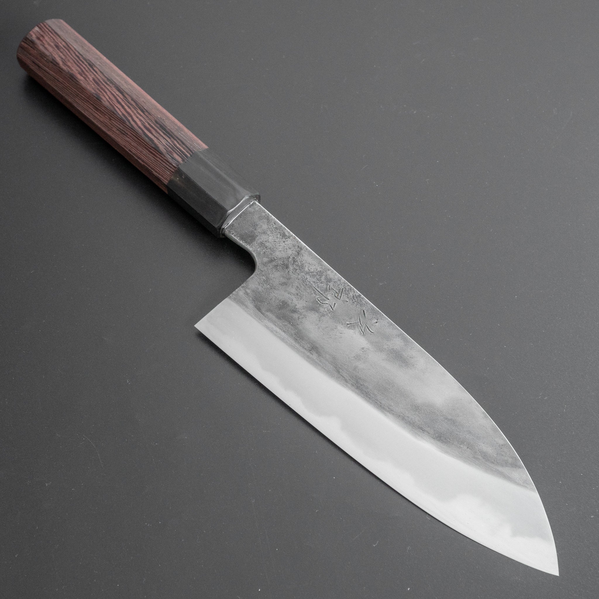 Jiro Tsuchime Wa Santoku 165mm Japanese Chef Knife with Taihei Tagayasan Handle - Perfect for Sushi, Vegetables & Meat Cutting (#225)