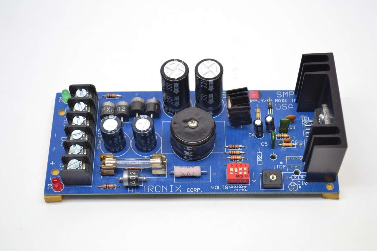 ALTRONIX SMP5 Power Supply Charger - 6/12/24VDC 4A Output, 24/28VAC Board - Compatible with Security Systems, CCTV & Access Control (Ideal for Home & Business Surveillance)