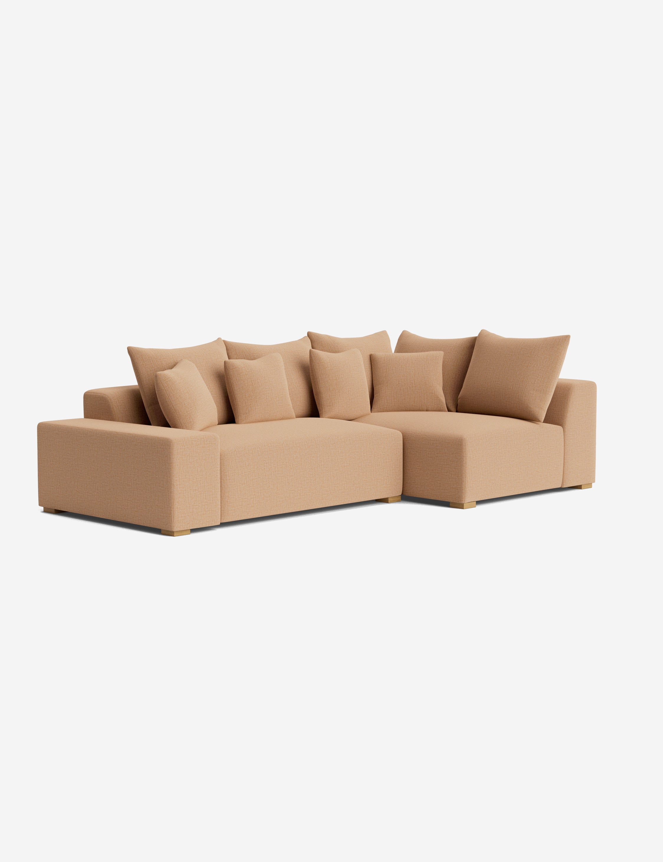 Stylish Clayton Sectional Sofa - Modern L-Shaped Couch for Living Room, Home Theater & Lounge Areas | Comfortable Fabric Upholstery & Spacious Seating