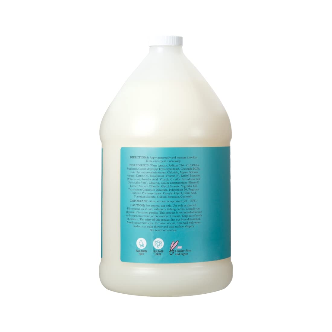 Ginger Lily Farms 100% Pure Moroccan Argan Oil Body Wash, Shampoo & Conditioner Set - 1 Gallon Each - Hydrating & Nourishing for Dry Skin & Damaged Hair - Perfect for Spa Day & Daily Hair Care Routine