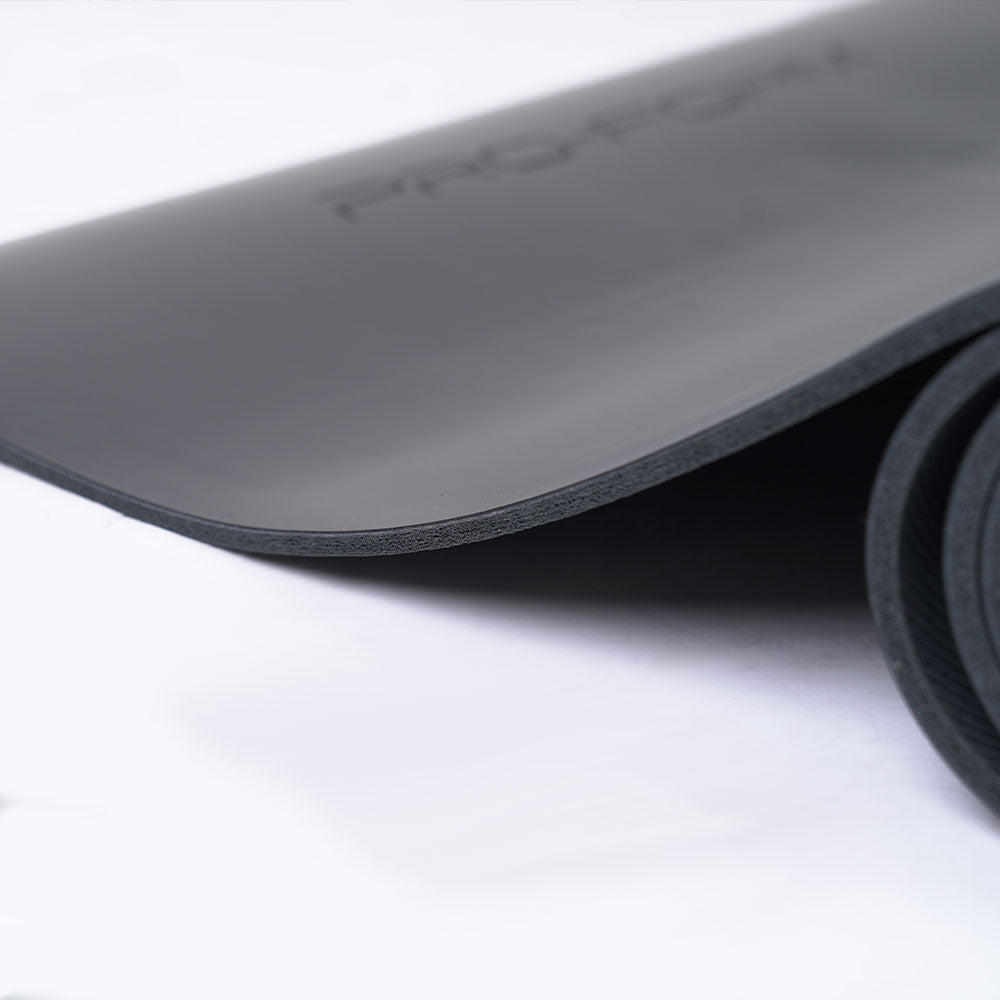 ProForm 5.5mm Reversible Non-Slip Yoga Mat for Home & Studio Workouts - Black - Perfect for Yoga, Pilates, and Fitness Training