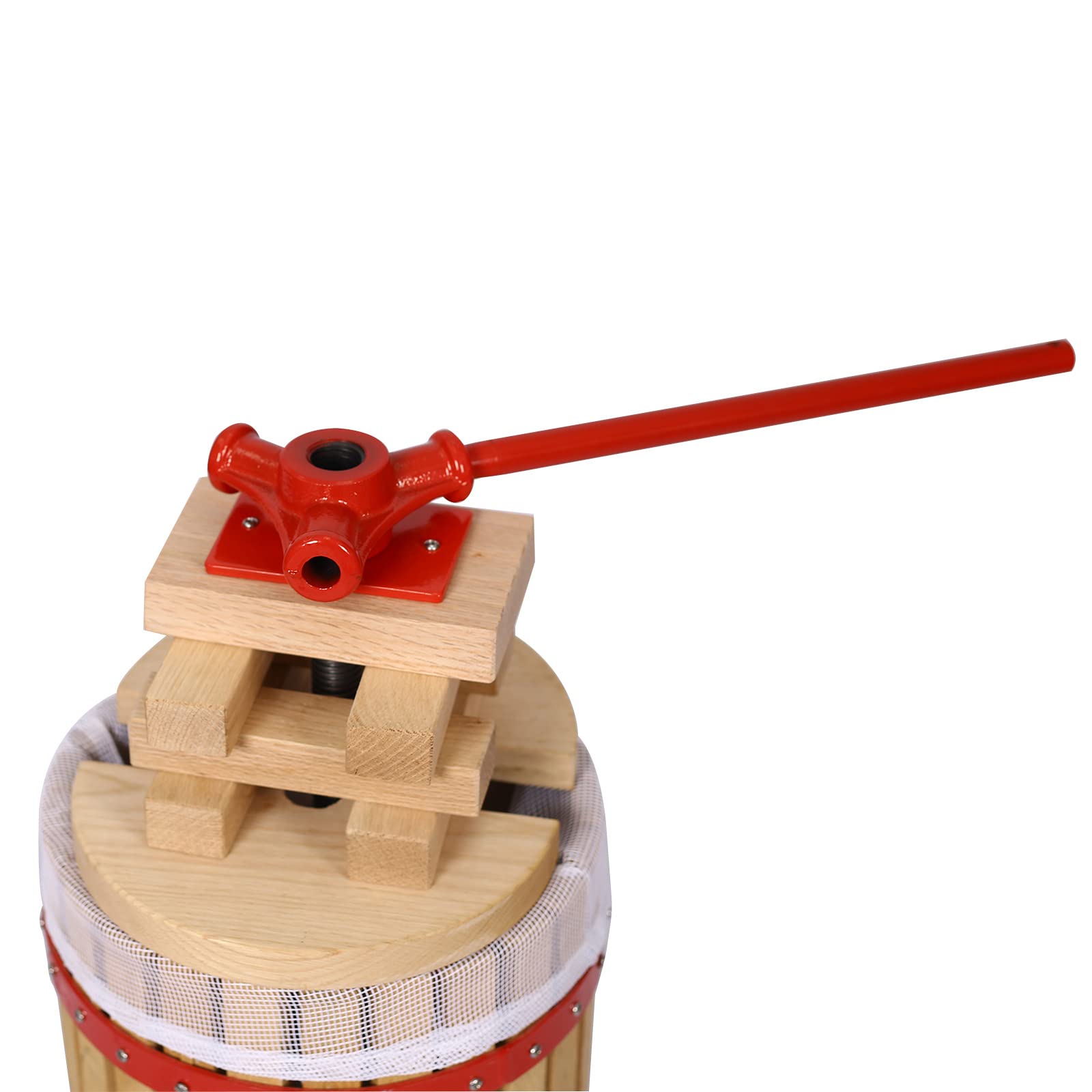 4.8 Gallon Manual Fruit Wine Press for Apples, Grapes & Berries - Stainless Steel Cider & Juice Maker for Home Brewing, Winemaking & DIY Beverages - Perfect for Fresh Apple Cider, Homemade Wine & Fruit Juice Extraction