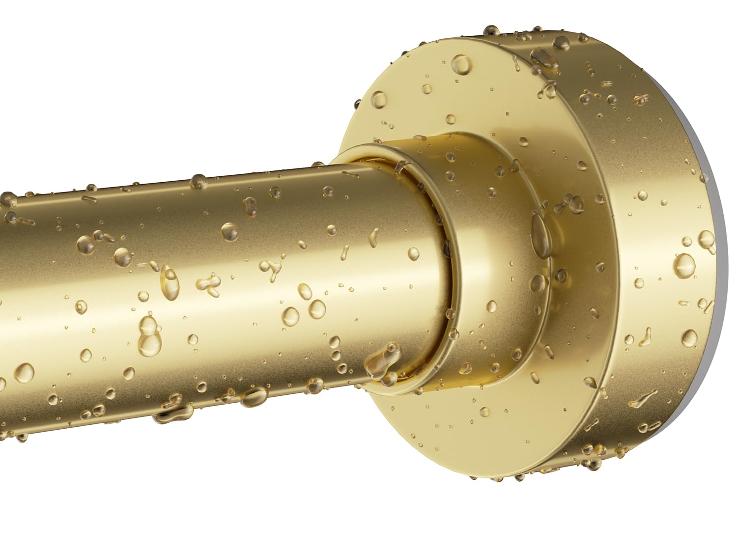 **34-82 Inches Adjustable Gold Shower Curtain Rod - Rustproof Spring Tension No Drill Bathroom Window Rod for Shower, Bathtub & Decorative Garland Hanging**    *(Perfect for bathrooms, showers, bathtubs, or as a decorative rod for garlands and window curtains.)*