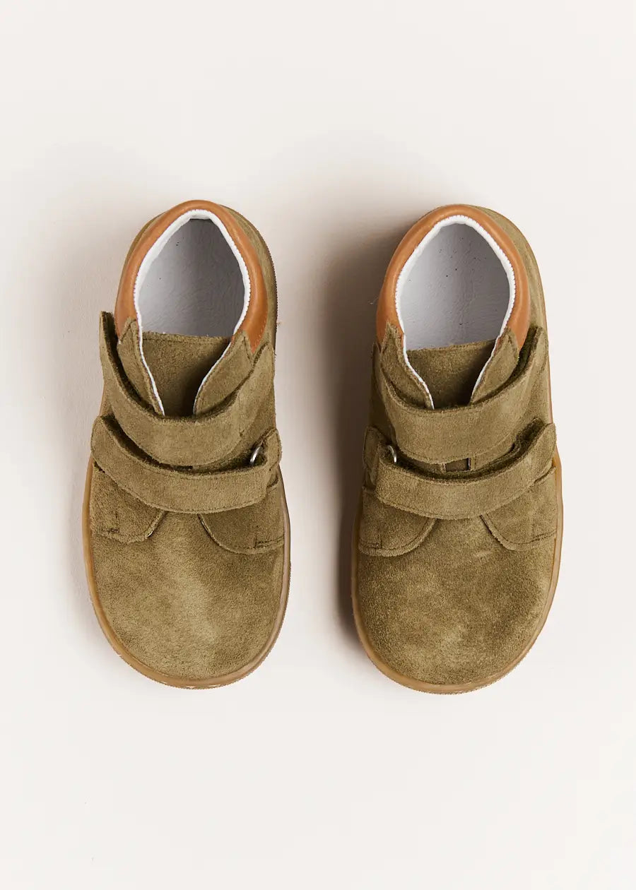 Premium Green Suede Sneakers for Women - Comfortable & Stylish (Size 24-34 EU) - Perfect for Casual Wear, Office & Outdoor Activities