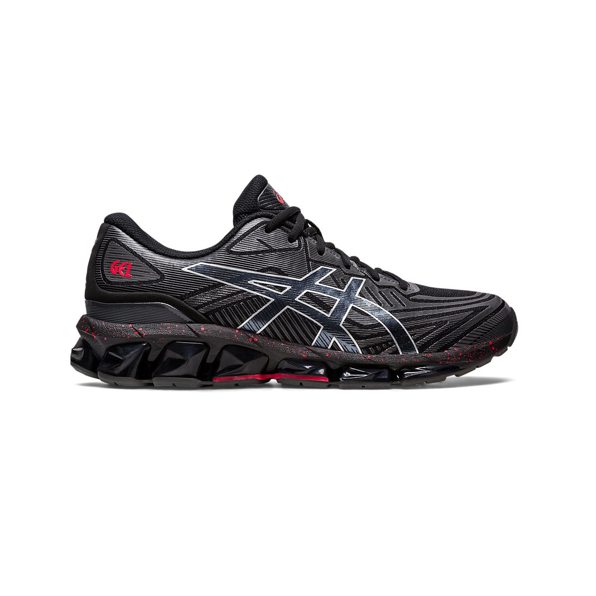 ASICS Gel Quantum 360 7 Running Shoes for Men - Black Cayenne (2022) | Cushioned Support for Long Distance Running & Gym Workouts