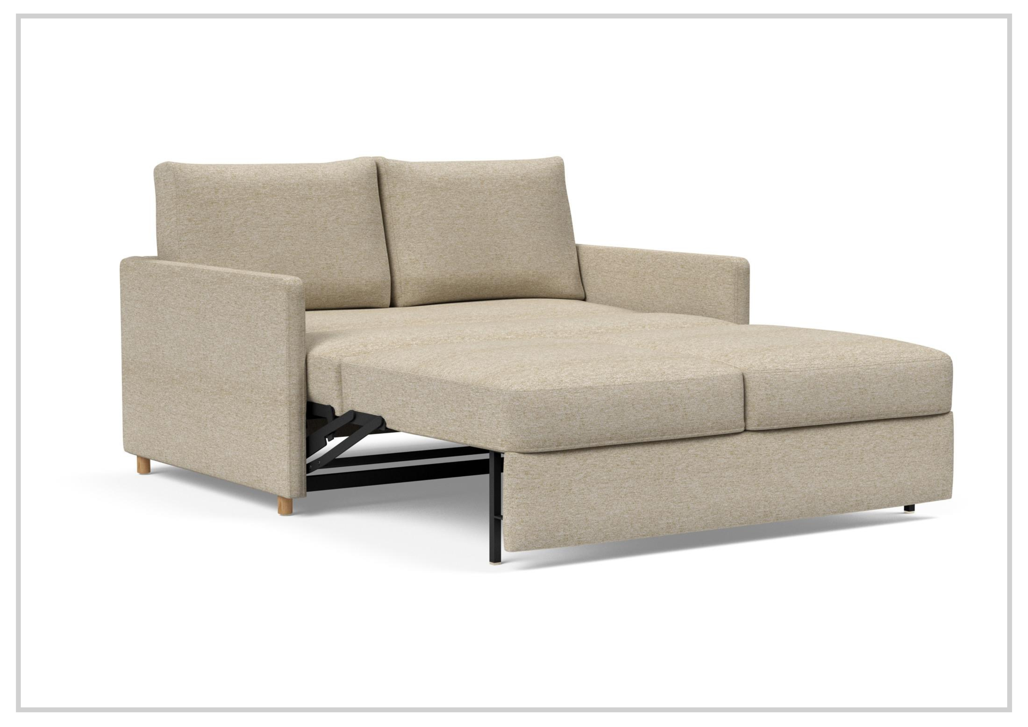 Innovation Living Neah Fabric 2-Seater Full-Size Sleeper Sofa Bed - Convertible Couch for Small Spaces, Guest Room & Apartment Living