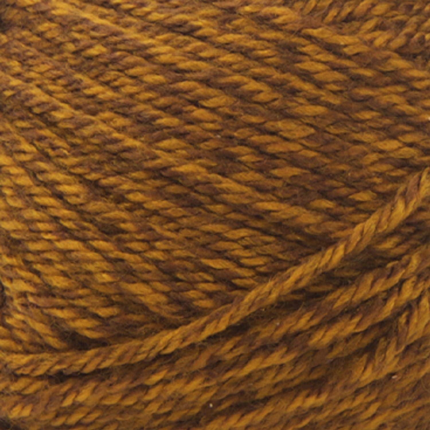 Lion Brand Yarn Basic Stitch Anti-Pilling Knitting and Crochet Yarn - 3 Pack, Gold Heather - Soft Yarn for Scarves, Blankets, and DIY Crafts