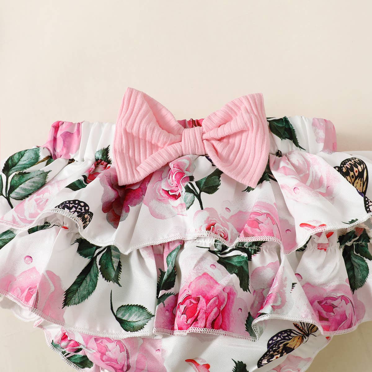 Adorable Baby Girl 3-Piece Outfit Set - Cute Matching Romper, Headband & Leggings | Perfect for Photoshoots, Birthday Parties & Daily Wear