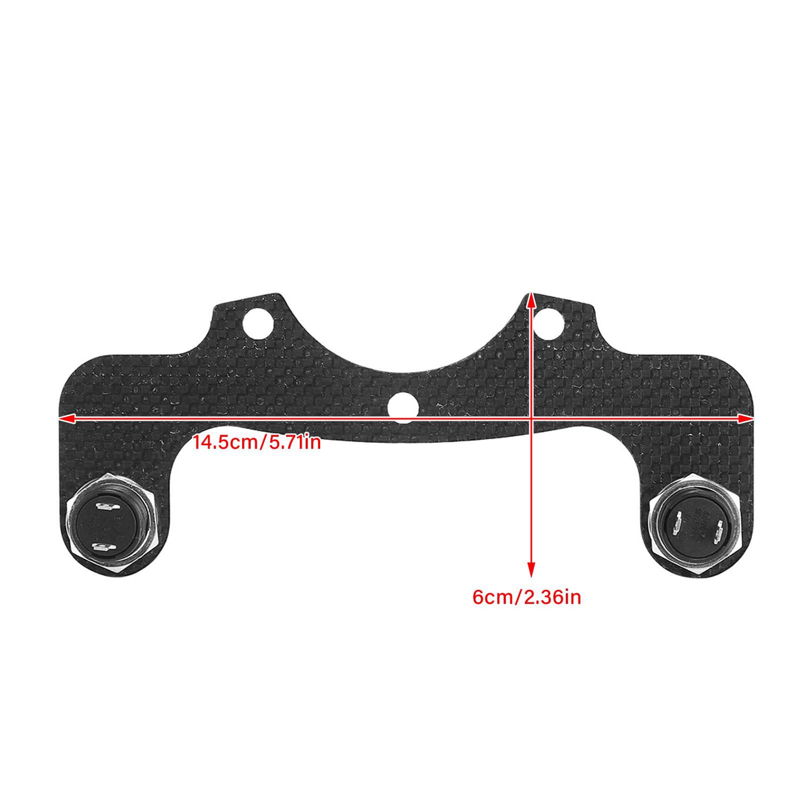 Acouto Carbon Fiber Steering Wheel Horn Button Kit - Dual Buttons for 6 Bolt Racing Wheels (MOMO, OMP, Nardi, Sparco Compatible) - Perfect for Track Racing & Drifting