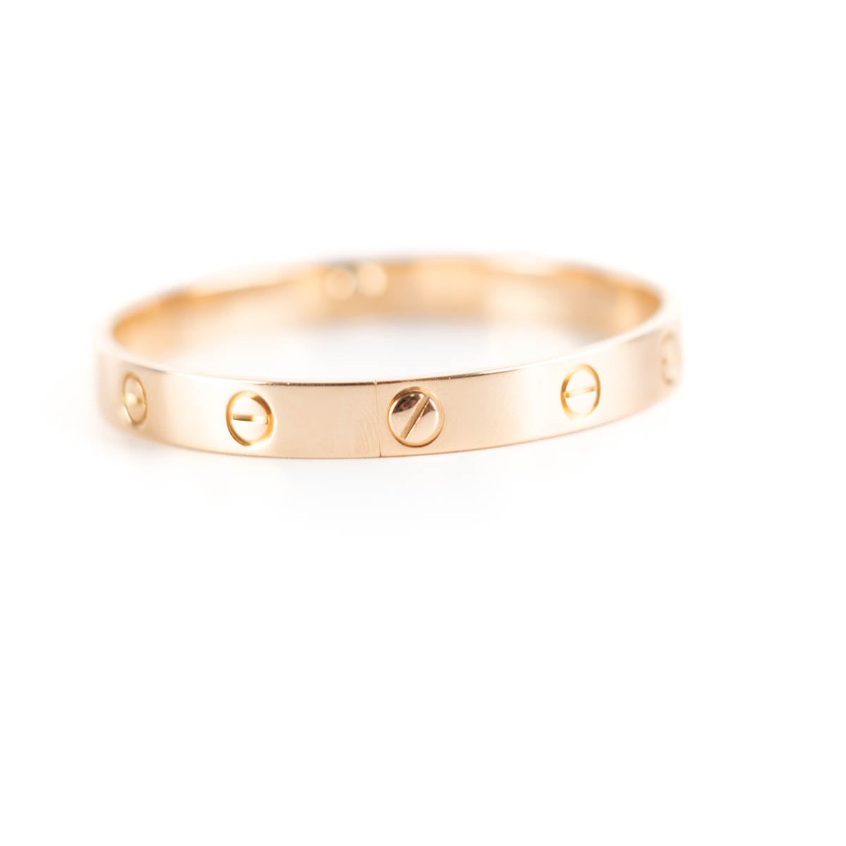 Cartier Love Bangle 18K Rose Gold Bracelet - Size 17 for Women | Luxury Jewelry Gift for Anniversary, Valentine's Day & Special Occasions