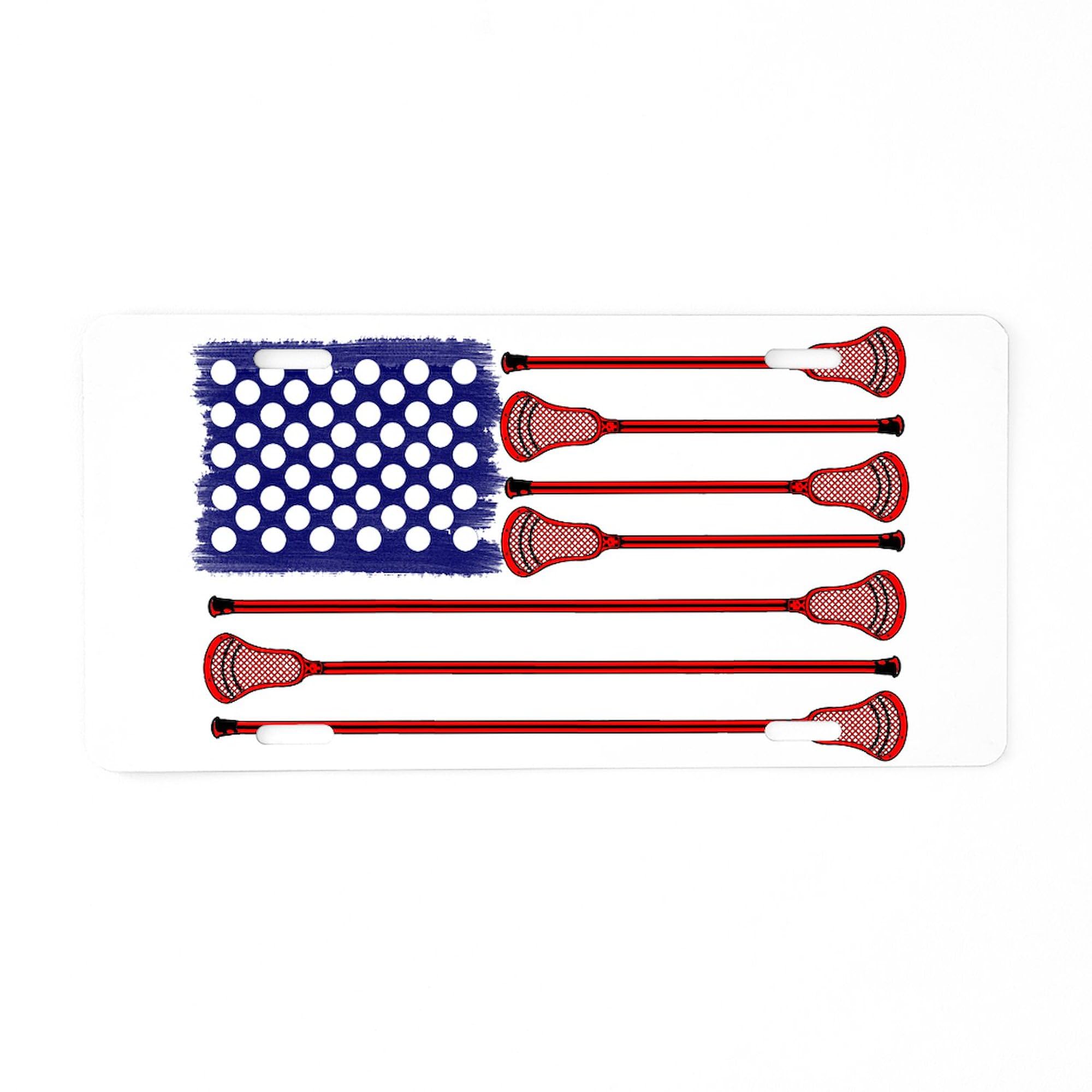 Lacrosse America's Game Aluminum License Plate - Front Vanity Tag for Cars & Trucks | Perfect for Sports Fans & Team Pride