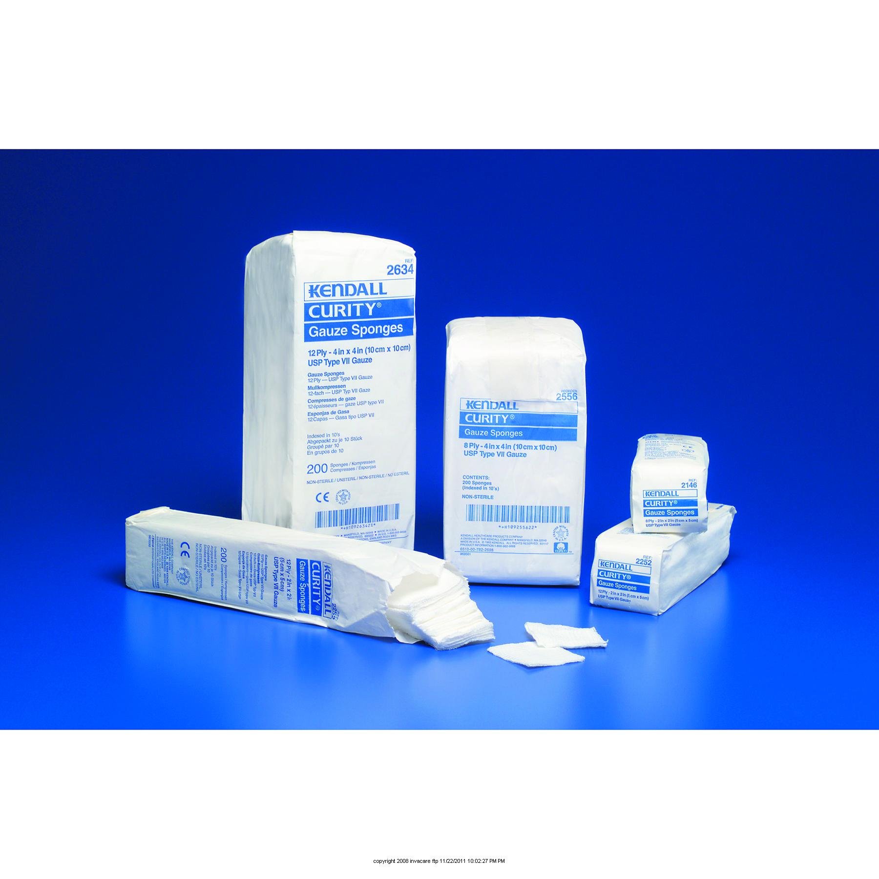 Sterile CURITY Gauze Pads 2x2 Inches - Premium Wound Dressing for First Aid, Surgical, and Medical Use - Ideal for Cuts, Burns, and Minor Injuries