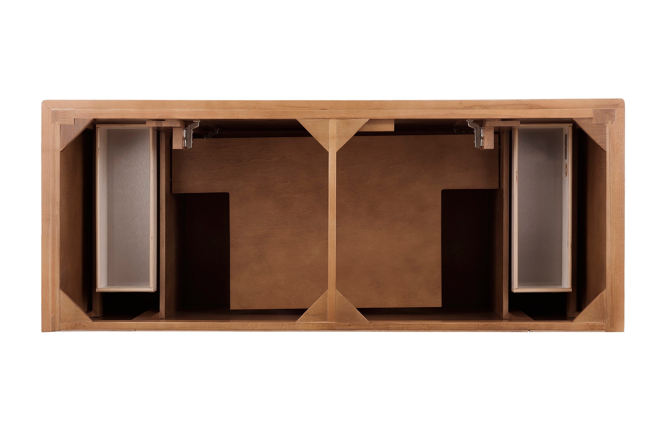 Providence 60-Inch Double Vanity Bathroom Cabinet in Driftwood Finish - Perfect for Master Bathroom Renovations & Modern Home Decor
