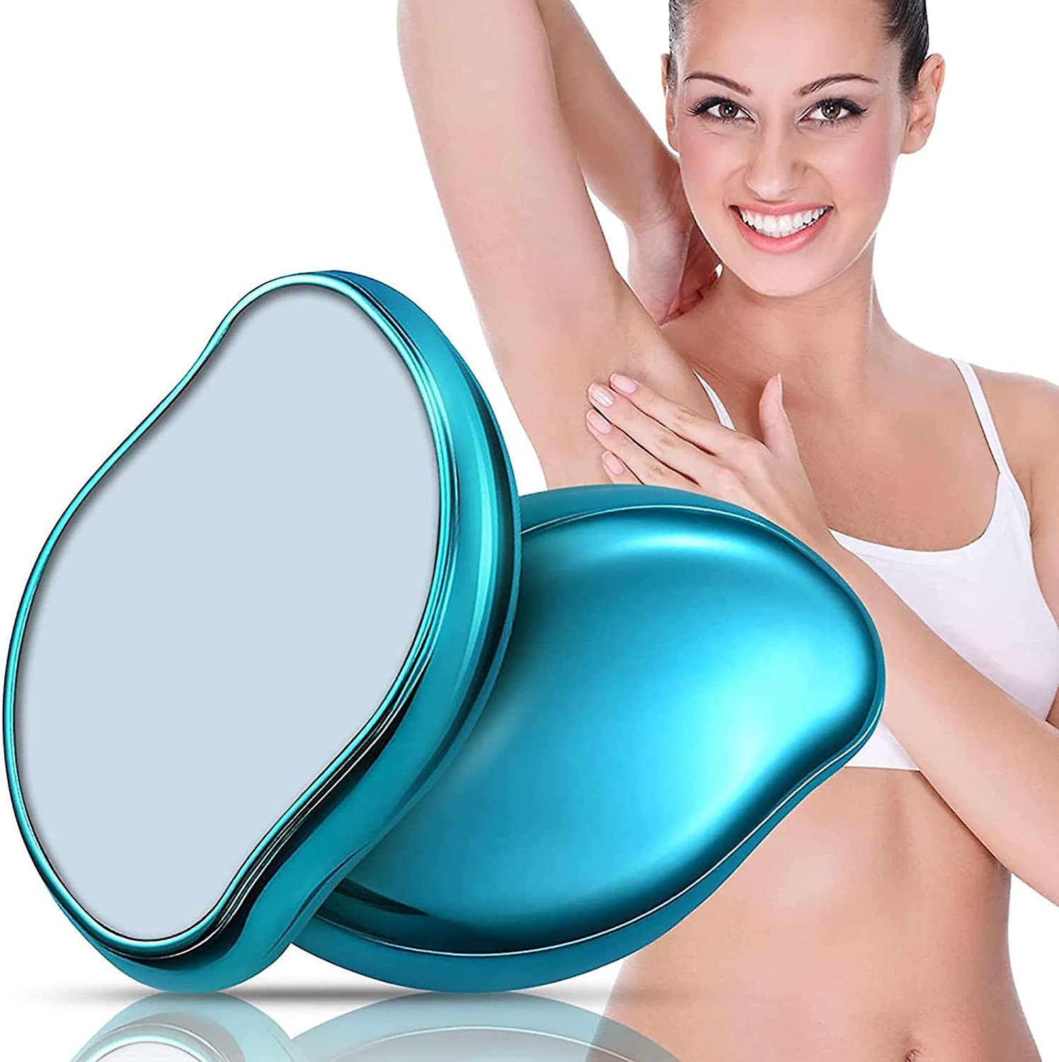 Calyrex Painless Nano Peel Hair Remover for Women & Men - Portable Crystal Razor for Arms & Legs Hair Removal | Easy to Use at Home, Travel & Salon