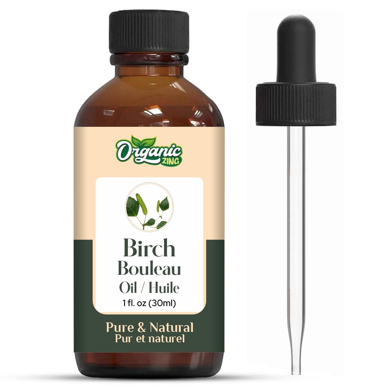 Organic Birch (Betula) Essential Oil - 100% Pure Natural Oil for Skin Care, Hair Growth & Aromatherapy | 30ml/1.01fl oz | Perfect for Massage, Diffusers & DIY Beauty Products