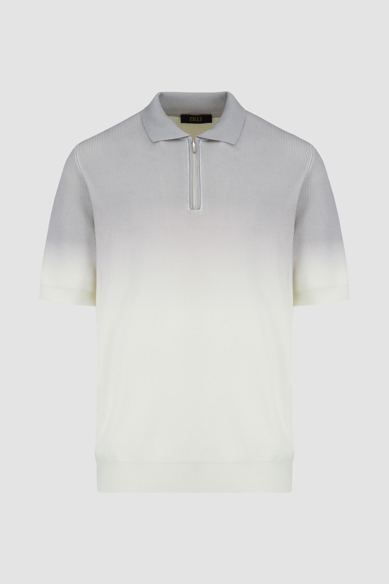 Zilli Men's Multicolor Short Sleeve Zip Polo Shirt - Casual Summer Wear for Golf, Travel & Outdoor Activities