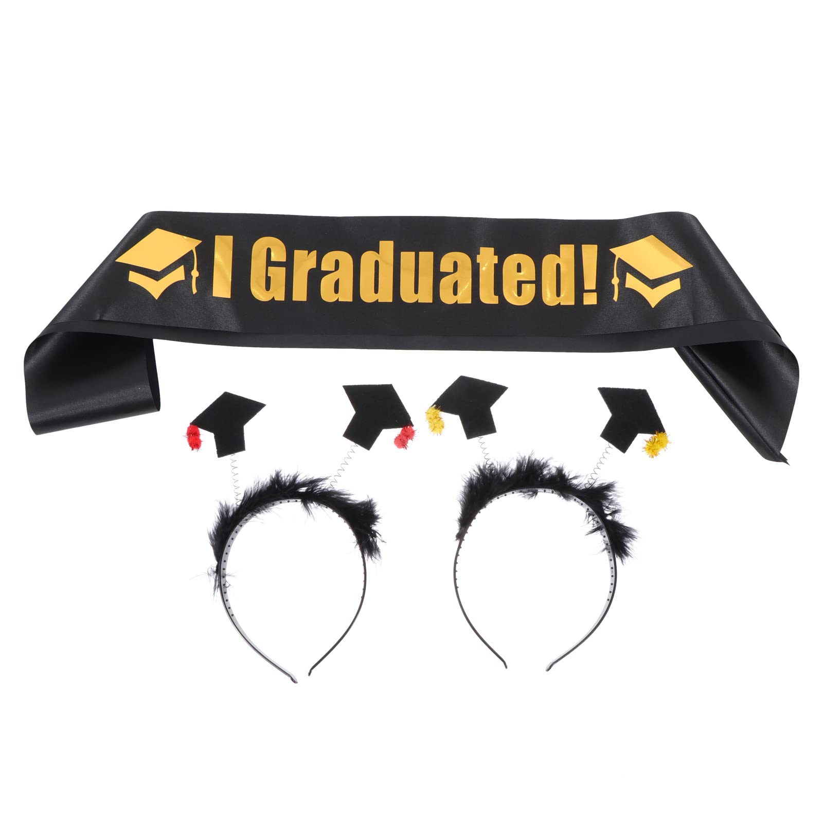 2022 Graduation Sash & Headband Set for Senior Graduates - LUOZZY Graduation Party Accessories & Photo Props - Perfect for Graduation Ceremonies, Parties & Photo Shoots