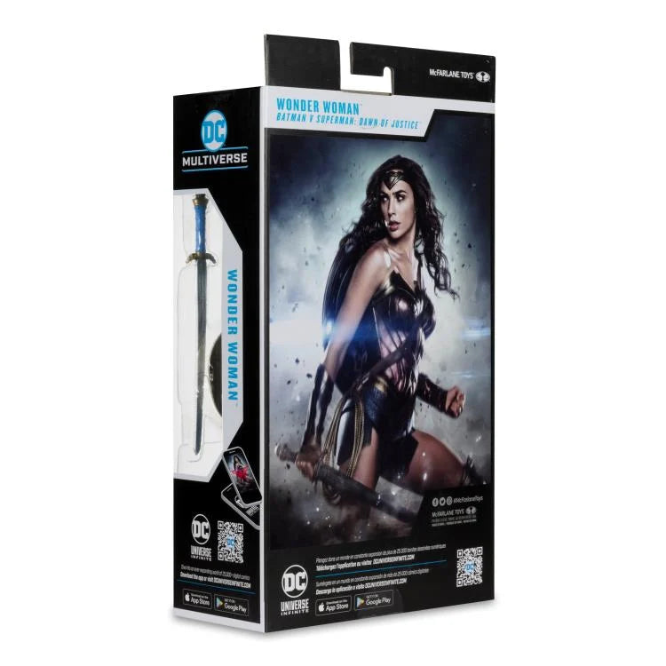 Wonder Woman Batman v Superman: Dawn of Justice DC Multiverse 7-Inch Action Figure - Collectible Movie Character Toy for Fans & Display