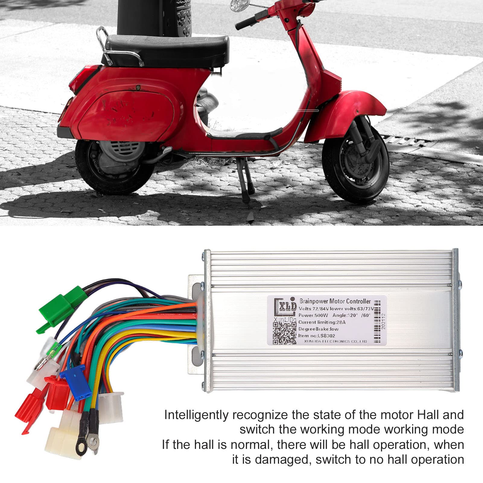 72V / 84V Dual Mode Brushless Motor Controller for Electric Scooters - High Performance E-Bike & E-Scooter Speed Control (Perfect for Commuting, Off-Road Riding & DIY Electric Vehicle Projects)