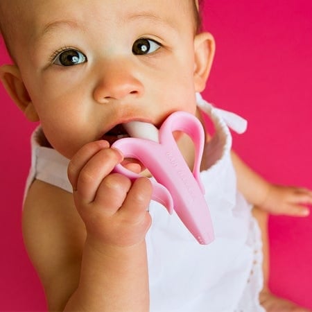 Baby Banana Infant Toothbrush - Soft Bristle Teething Toothbrush for Babies 0-24 Months, BPA-Free & Easy to Hold - Perfect for Soothing Sore Gums & Early Dental Care