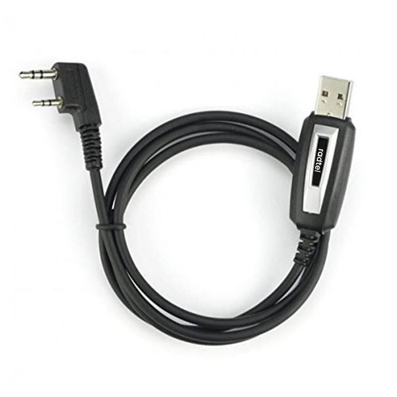 Radtel USB Programming Cable for RT-490 RT-470 RT-470X UV-K5 RT-590 RT12 RT-890 RT-860 RT-493 UV9D RT-900 RT-4D Walkie Talkies - Firmware Update & Channel Programming for Amateur Radio, Emergency Communication & Outdoor Activities