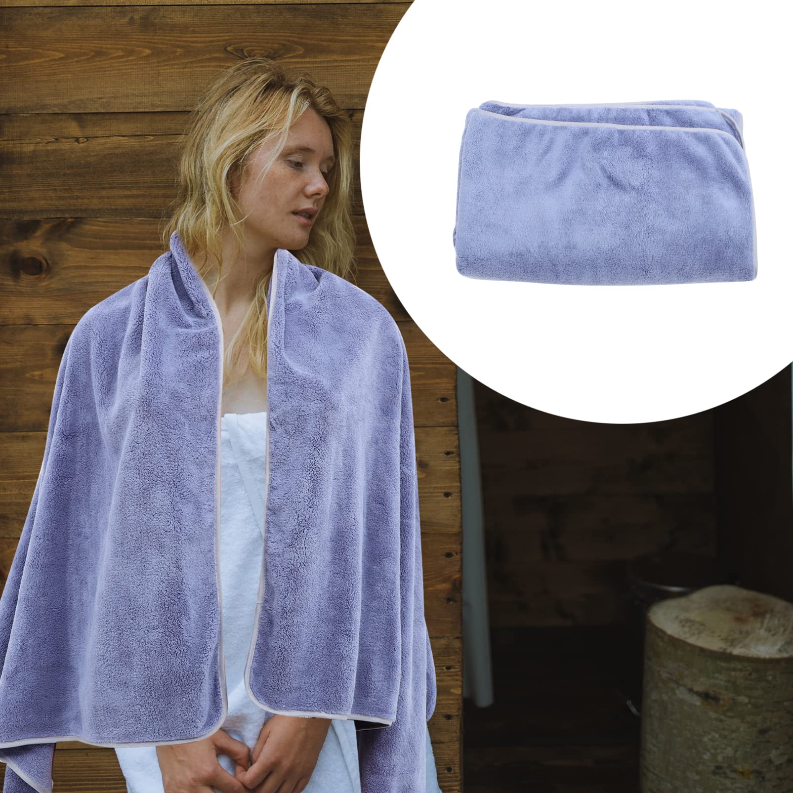Premium Cabilock Bath Towel Set - Soft Coral Fleece Spa & Beauty Towels for Adults & Kids | Head Wrap, Body Washcloth, Beach & Pool Towel | Perfect for Travel, Gym, Salon & Home Bathroom Use