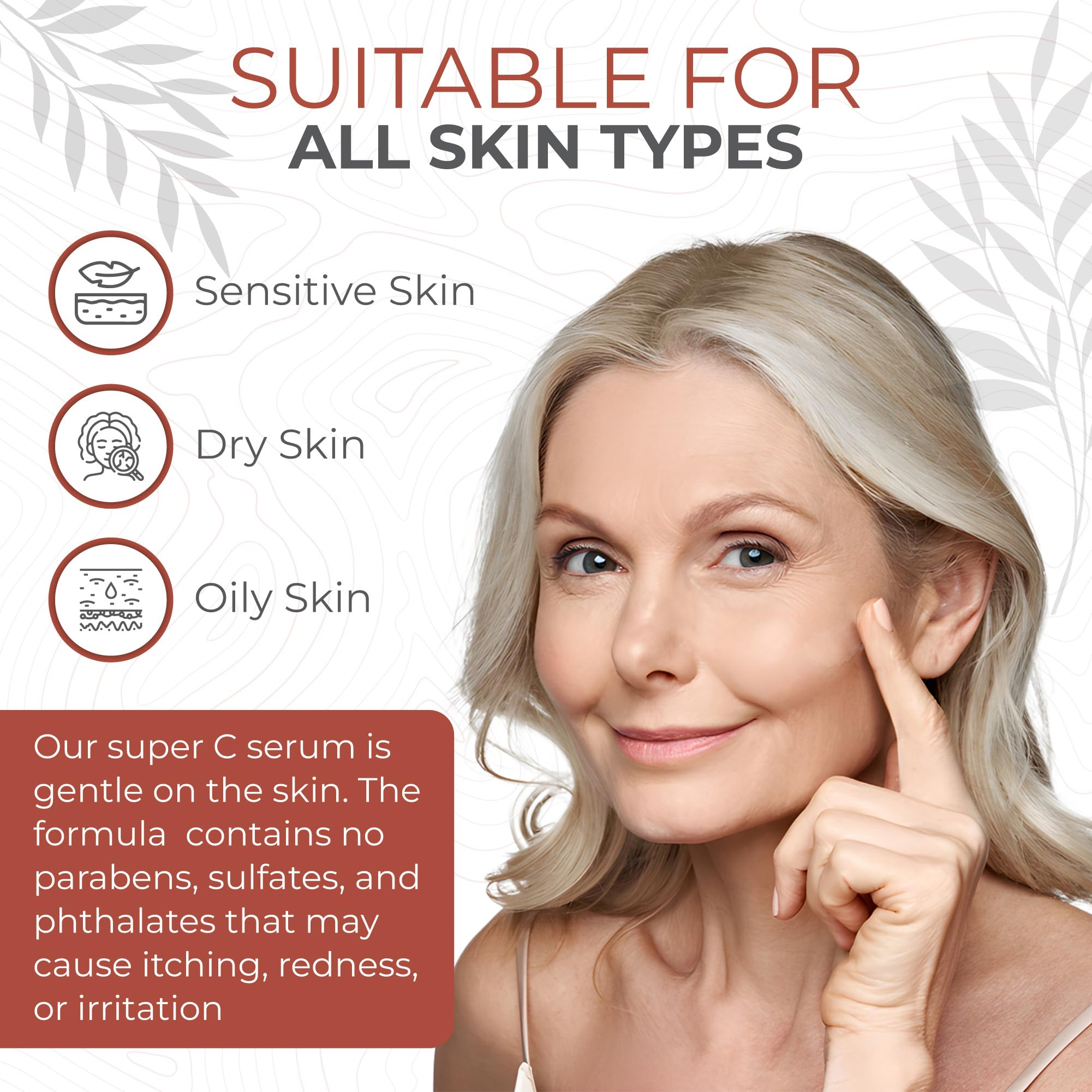 Live Healthy Super Vitamin C Serum for Mature Skin - Anti-Aging Serum with Vitamin C, Peptides & Vitamin E - Reduces Wrinkles & Age Spots, Lifts & Firms Skin - Made in USA (1 fl oz) | Perfect for Nighttime Skincare Routine & Daily Anti-Wrinkle Treatment