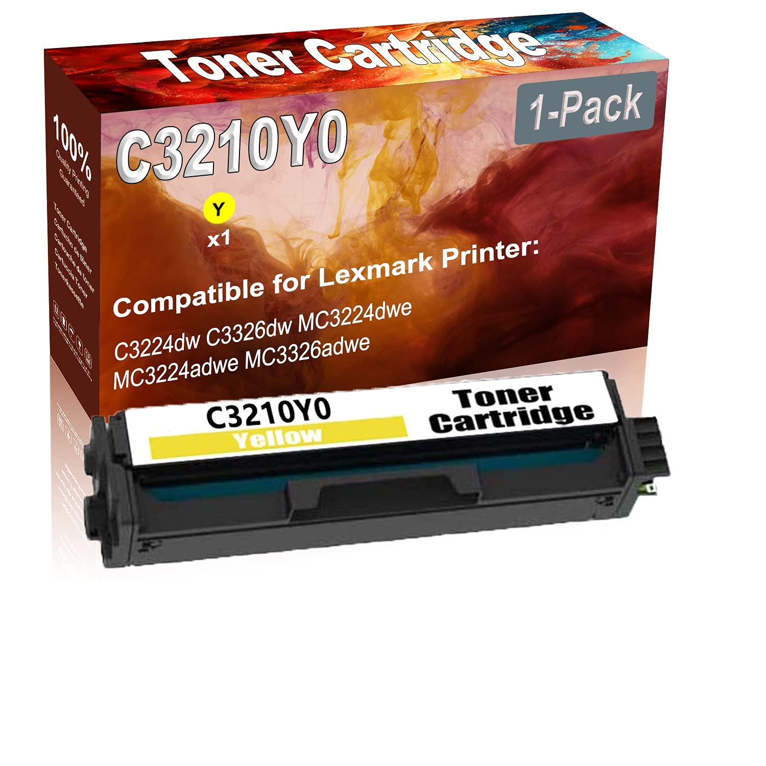 High Yield C3210Y0 Yellow Toner Cartridge - 1-Pack | Compatible with HP C3224dw, C3326dw, MC3224dwe Printers | Ideal for Office & Home Printing Needs