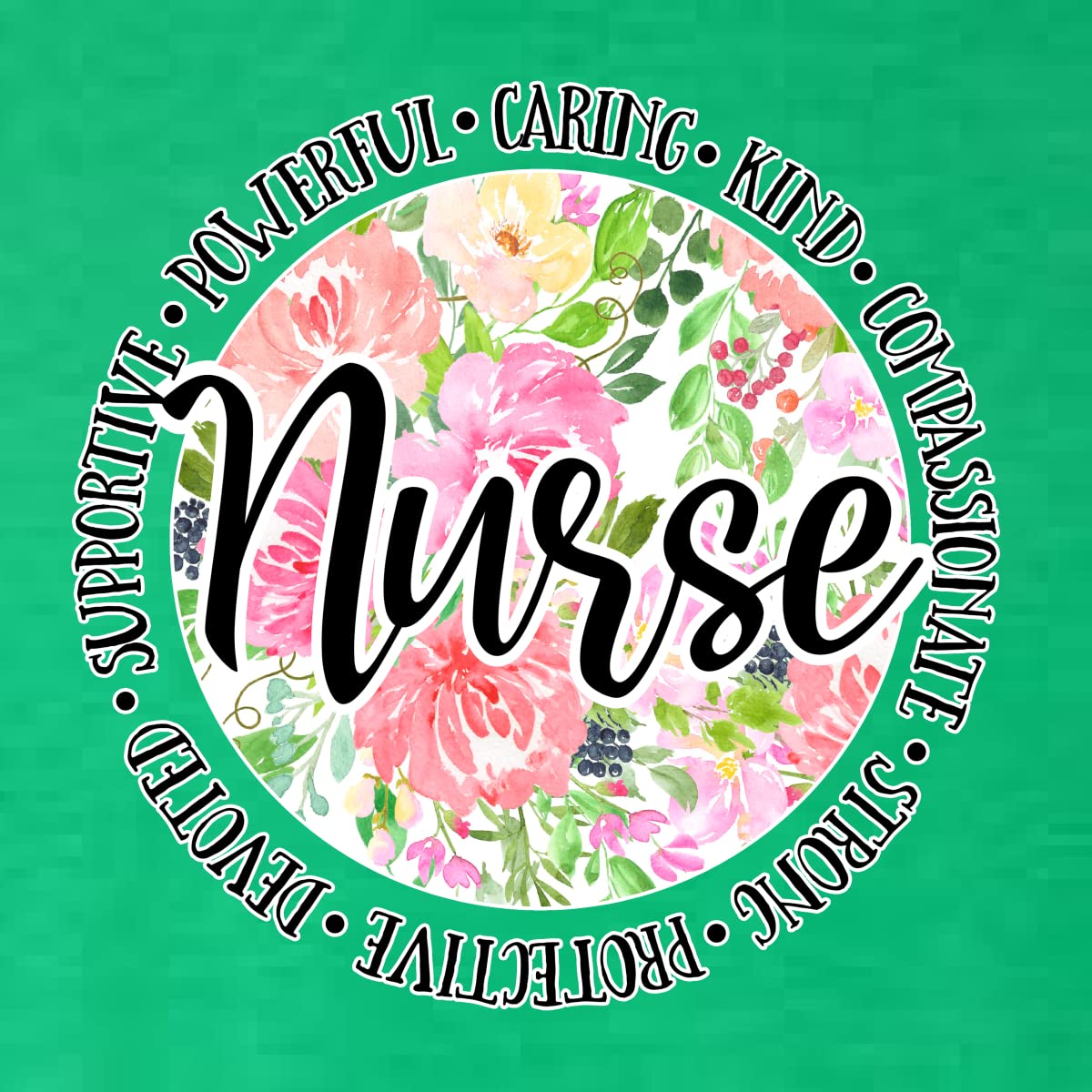Floral Nurse Appreciation Tri-Blend Racerback Tank Top - Comfortable & Stylish for Nurses, Healthcare Workers | Perfect for Work, Gifts & Casual Wear