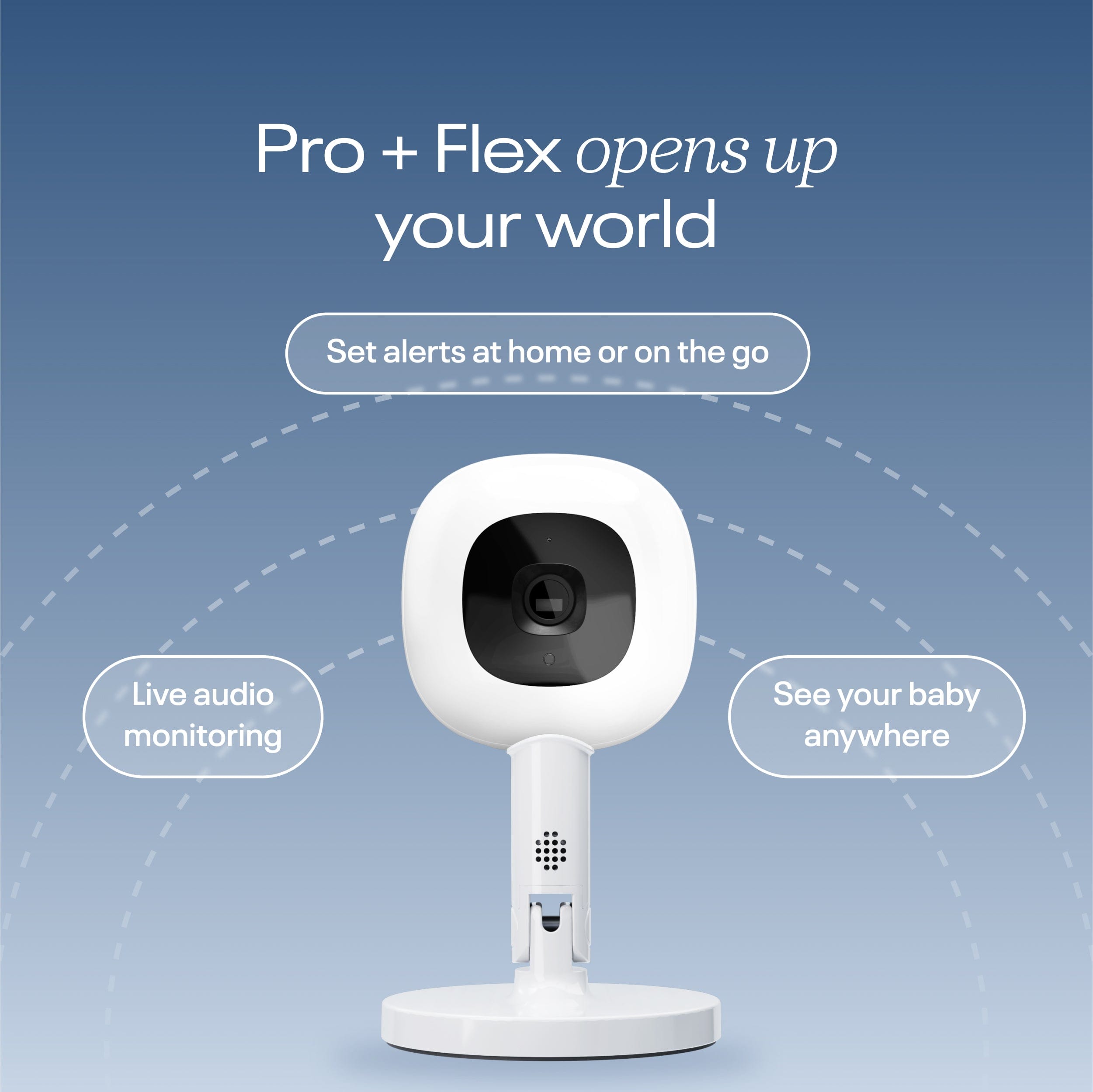 Nanit Pro Flex Smart Baby Monitor with HD Camera & Sleep Tracking - Perfect for Newborns, Infants & Toddlers - Monitor Breathing, Sleep Patterns & Room Conditions for Peace of Mind