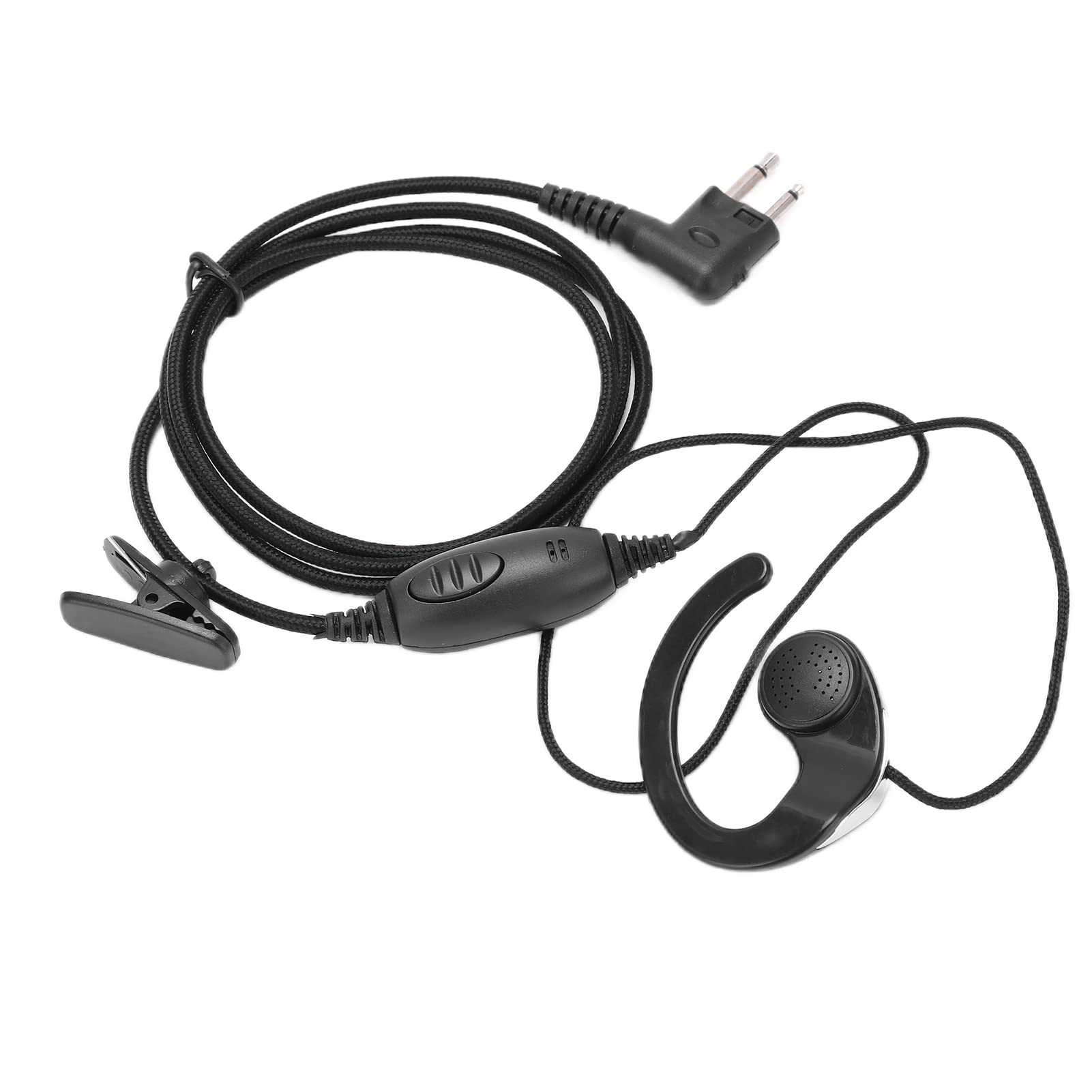 2 Way Radio Earphone with Intercom Headset - ABS Portable M Head Compatible with SV10 SV11 SV11D SV21 SV12 SV22 Series - Ideal for Construction, Security & Outdoor Communication