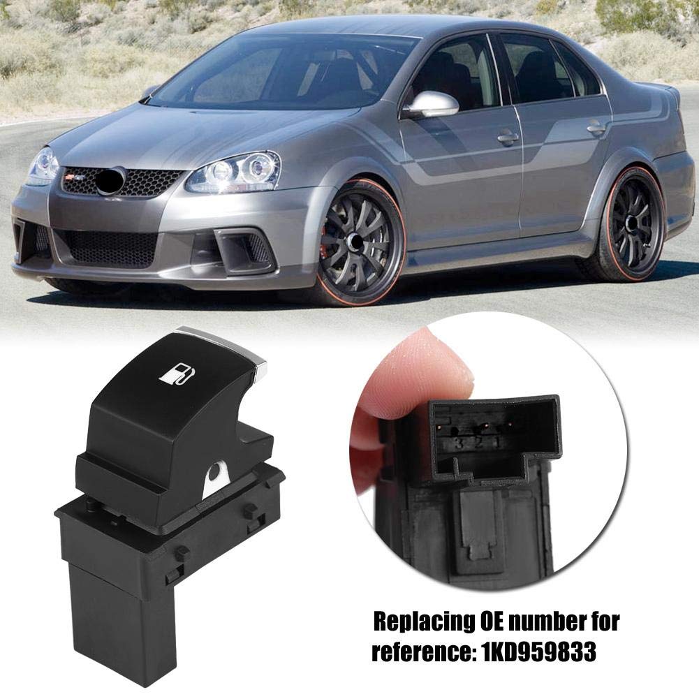 KIMISS Fuel Gas Door Release Switch Button for MK5 (1KD959833) - Easy Installation & Durable Replacement Part for Volkswagen Vehicles