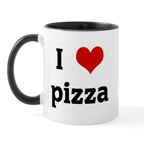 White/Black Inside - I Love Pizza Mug