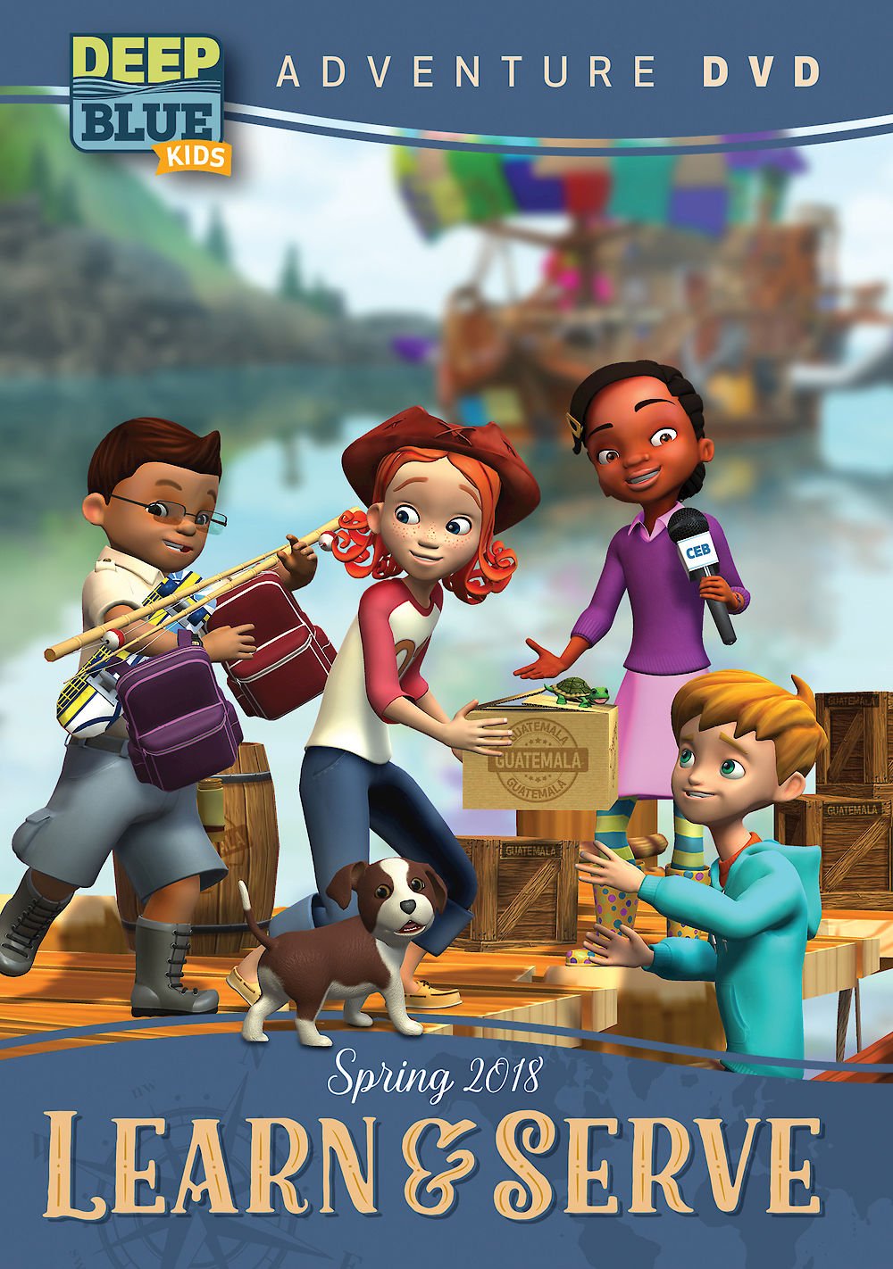 Deep Blue Kids Learn & Serve Adventure Spring 2018 - Christian Children's Bible Study Curriculum for Sunday School & Family Devotions