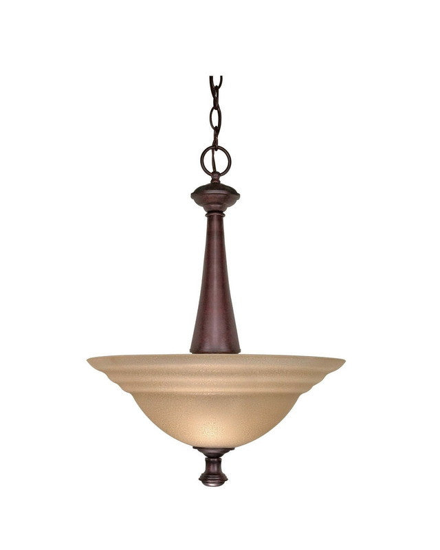 Nuvo Lighting 60 2418 Mericana Collection Two Light Energy Star Efficient Fluorescent GU24 Pendant Chandelier in Old Bronze Finish - Modern Dining Room & Kitchen Lighting Fixture for Home Decor