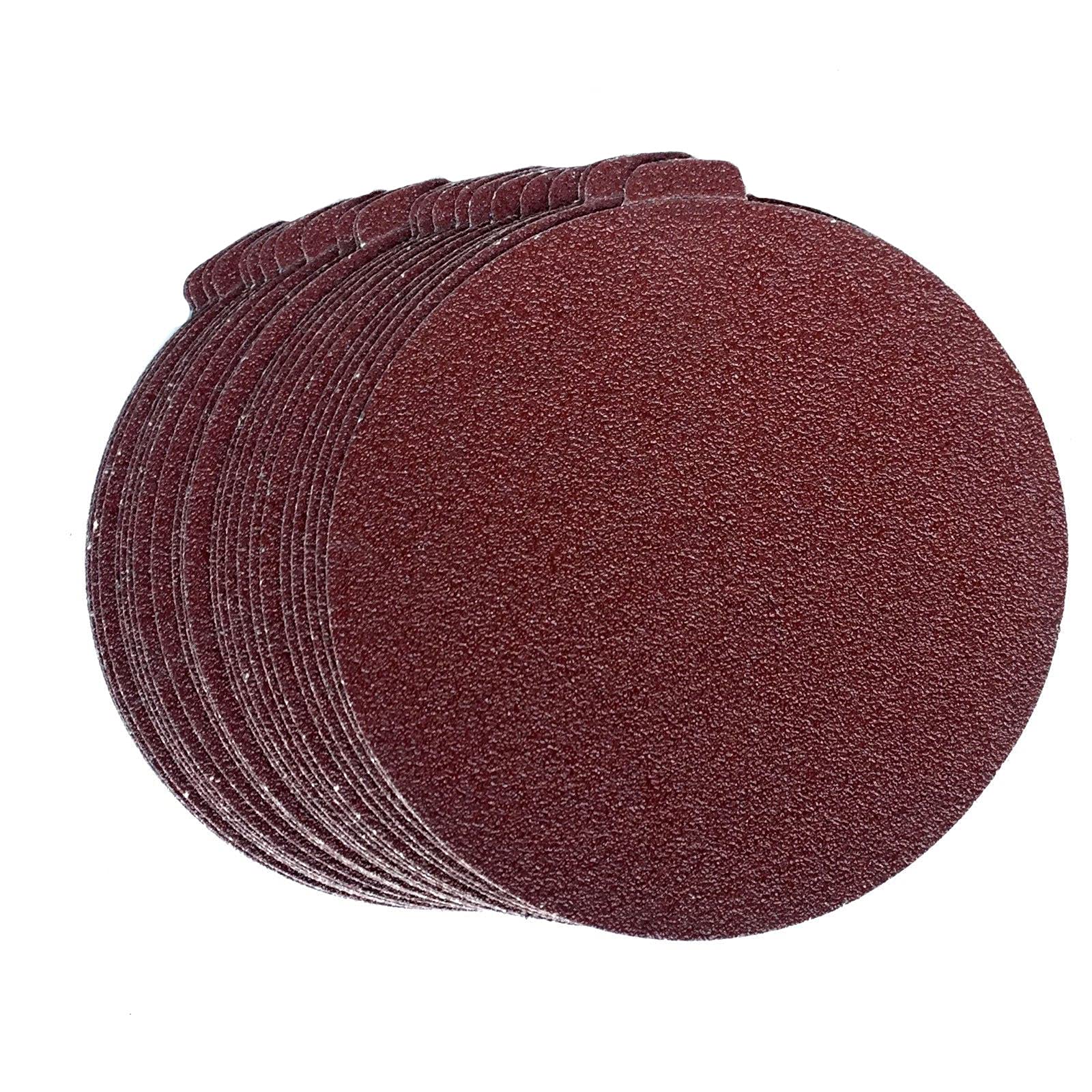 Premium 6 Inch PSA Sanding Discs - Aluminum Oxide Self Adhesive Sticky Back Sandpaper - 25 Pack 36 Grit for Wood, Metal, Paint & Surface Prep - Perfect for Sanding, Polishing & DIY Projects
