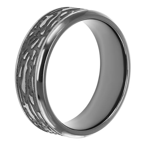 8mm Black Steel Pattern