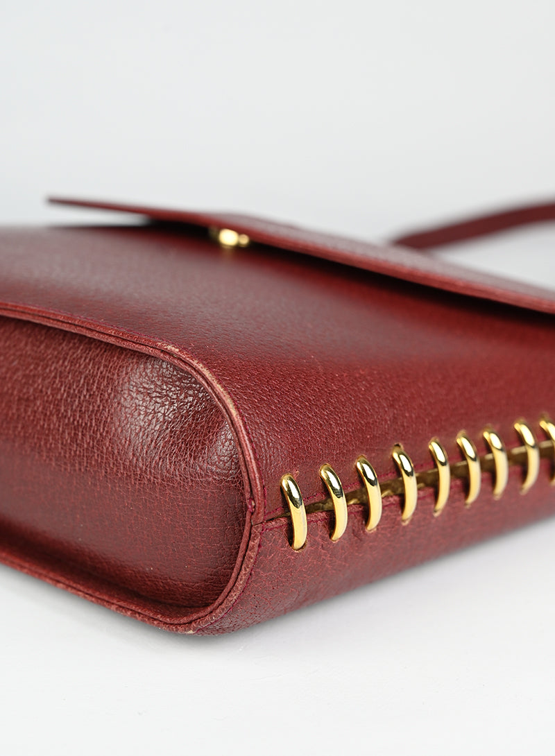 Valentino Bordeaux Leather Handbag for Women - Elegant Designer Purse for Work, Party & Everyday Use