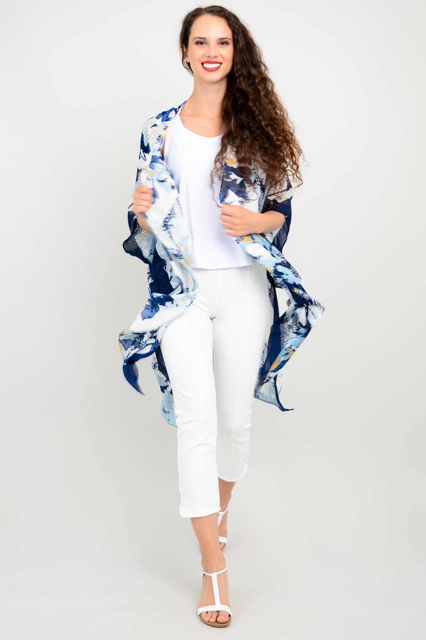 Darcy Maka Indigo One Size Women's Casual Dress - Perfect for Summer Outings, Beach Vacations, and Date Nights