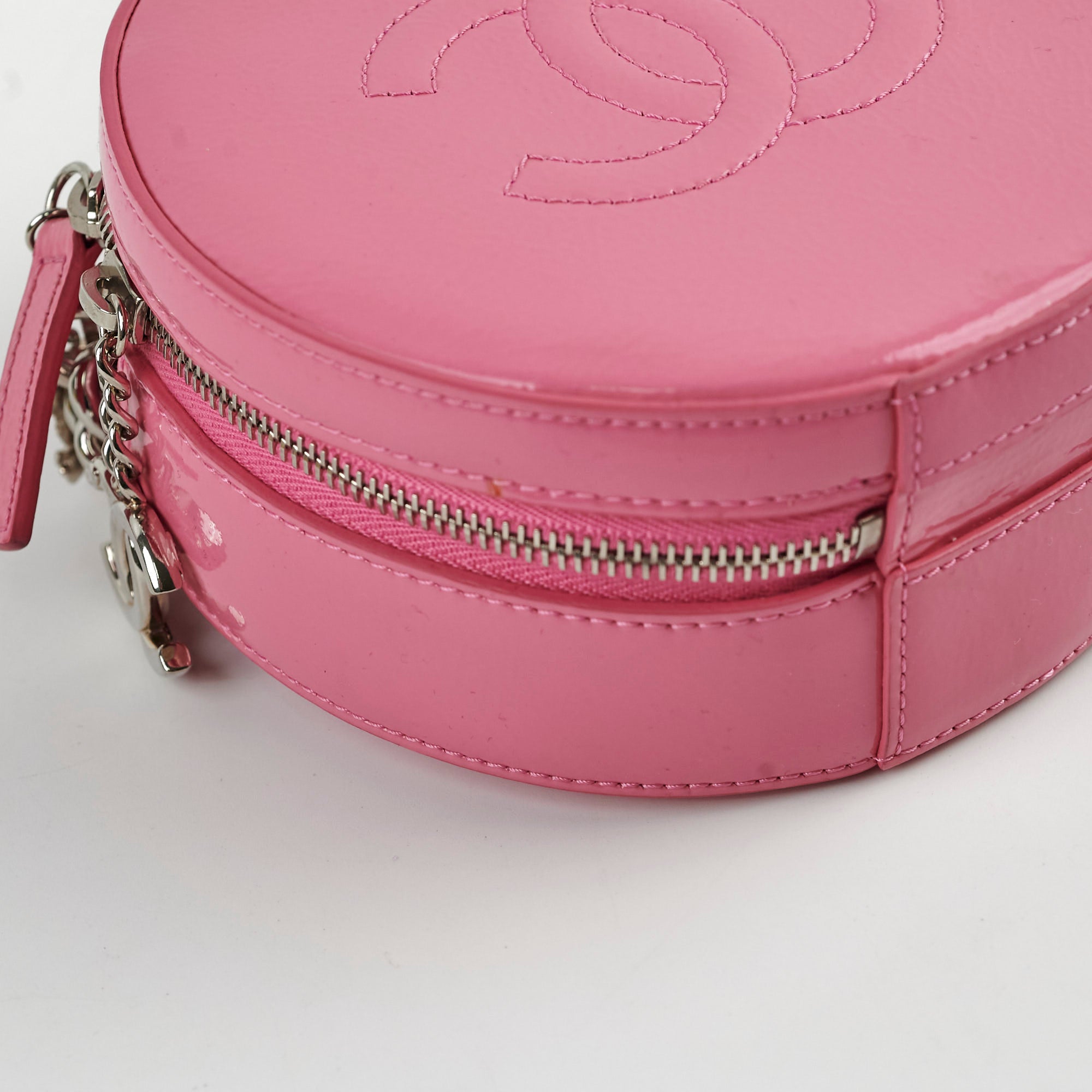 Chanel Patent Leather Round Earth Crossbody Bag in Pink - Elegant Shoulder Bag for Women, Perfect for Parties, Dates, and Everyday Use