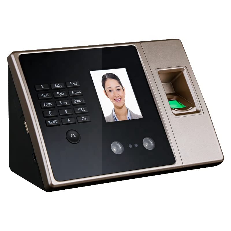 Biometric Time Clock with Facial Recognition & Fingerprint Scanner - Secure Employee Attendance System for Offices, Schools & Workplaces