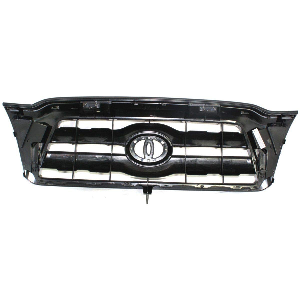 2005-2011 Toyota Tacoma Gray Textured Black Plastic Grille Replacement - Durable Front Grill Upgrade for Off-Road & Daily Driving