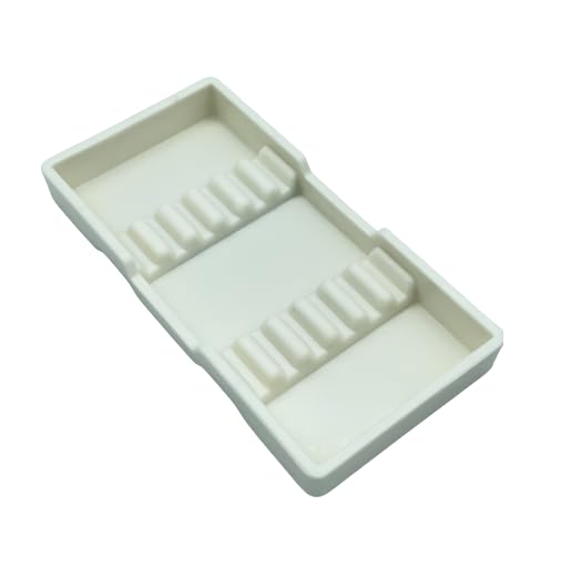 2-Pack Autoclavable Plastic Dental Instrument Organizer Trays #16A - Durable White Cabinet Tray for Dental Tools, Hand Instruments & Surgical Equipment - Perfect for Dental Clinics, Hospitals & Sterilization Areas