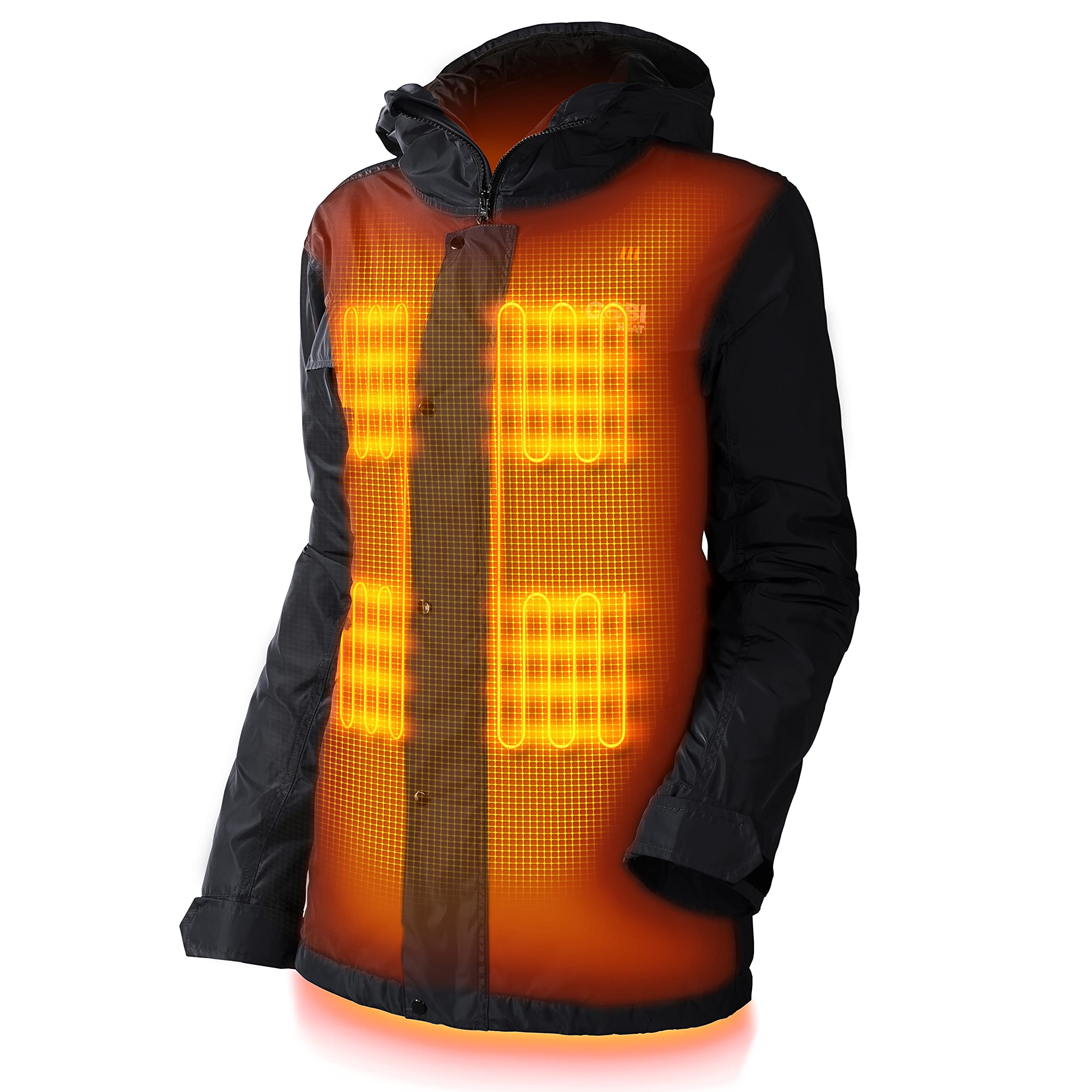Women's Heated Ski Jacket with 10-Hour Battery Life | Rechargeable Winter Jacket with USB Charging Cable | Machine Washable | Perfect for Skiing, Snowboarding & Cold Weather Outdoor Activities