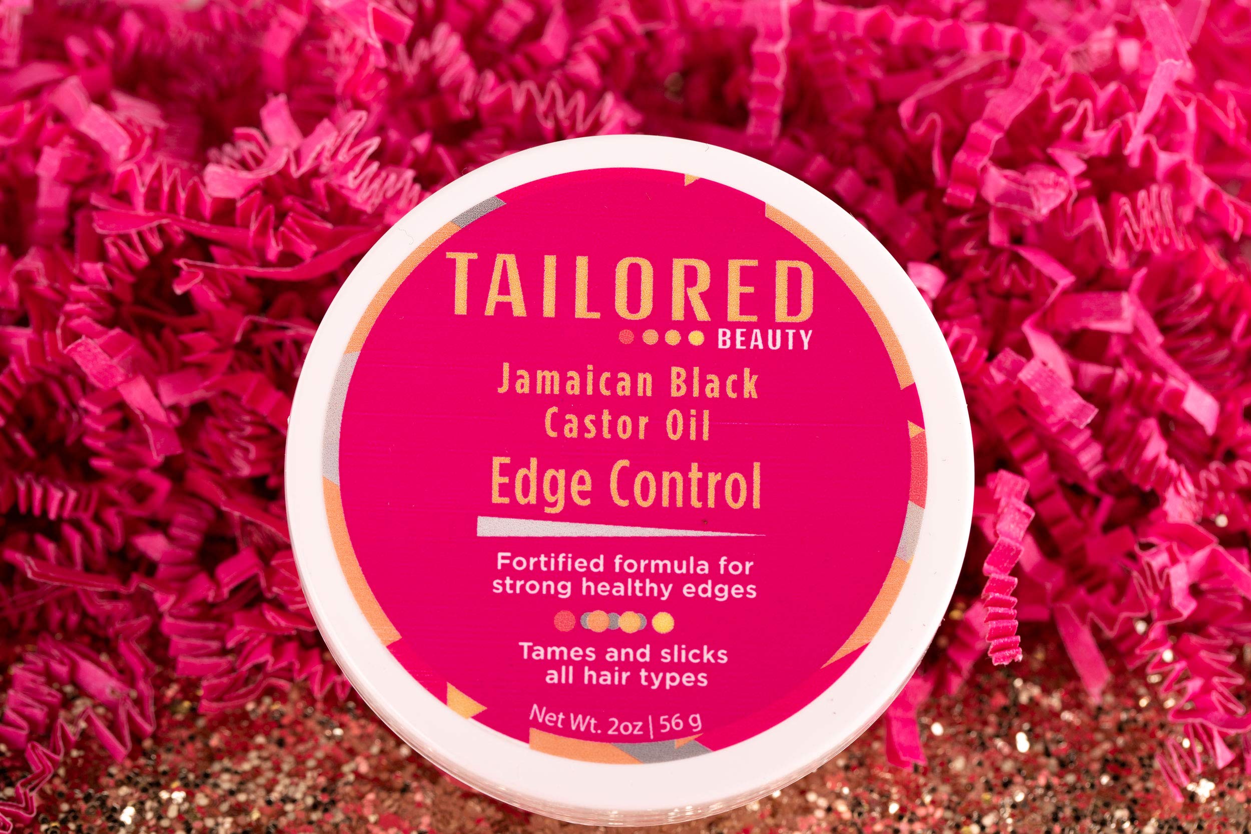 Jamaican Black Castor Oil Edge Control for Natural Hair - Moisturizing & Shine with Aloe Vera & Coconut Oil - Perfect for Styling Braids, Twists & Curls