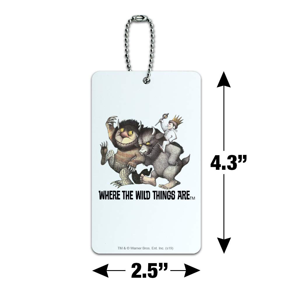 Where The Wild Things Are March Luggage Tag - Durable Suitcase ID Tag for Carry-On Bags - Perfect for Travel, Kids Backpacks & Lost Luggage Identification
