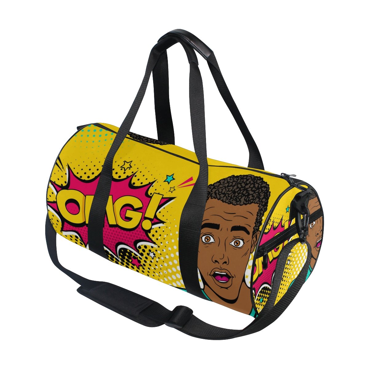Stylish African Print Duffel Bag for Women & Men - Travel, Gym, Sports, Workout - Perfect for Fitness, Weekend Trips & Casual Outings