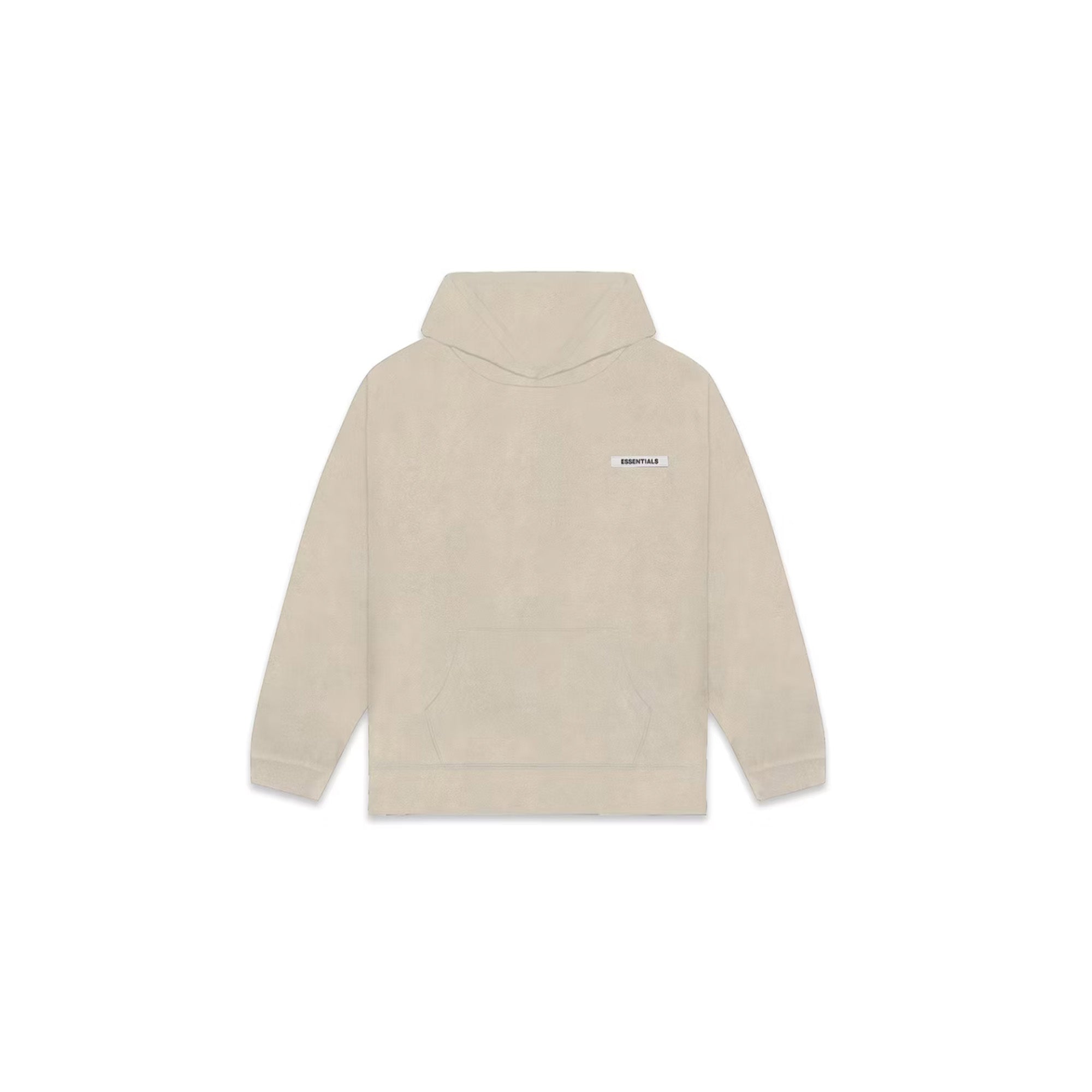 Fear of God Essentials Polar Fleece Hoodie for Men - Olive/Khaki Color (2021 Collection) | Warm Winter Pullover Sweatshirt for Casual Streetwear & Outdoor Activities