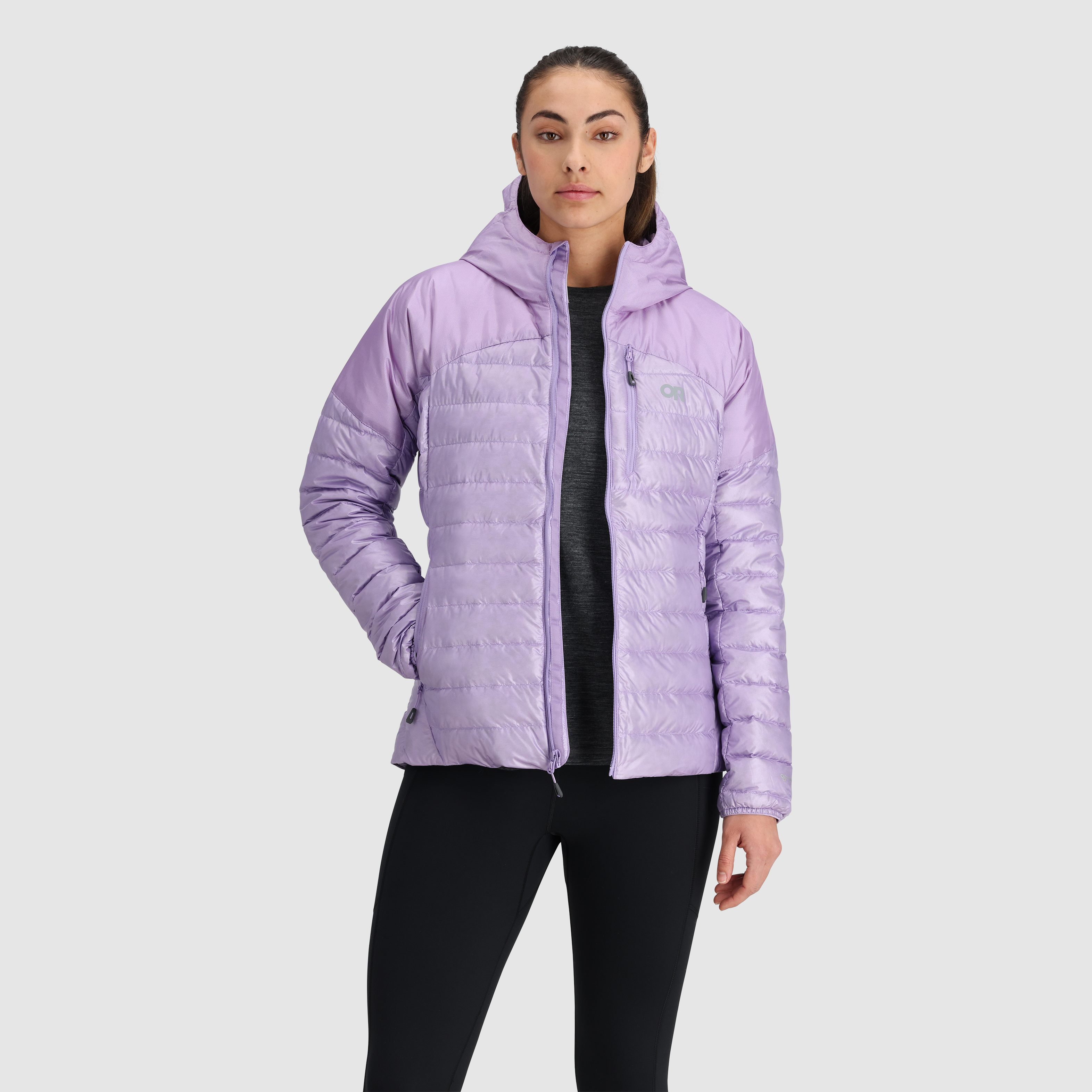 Women's Lightweight Helium Down Hooded Jacket - Warm Winter Coat for Hiking, Camping & Outdoor Activities